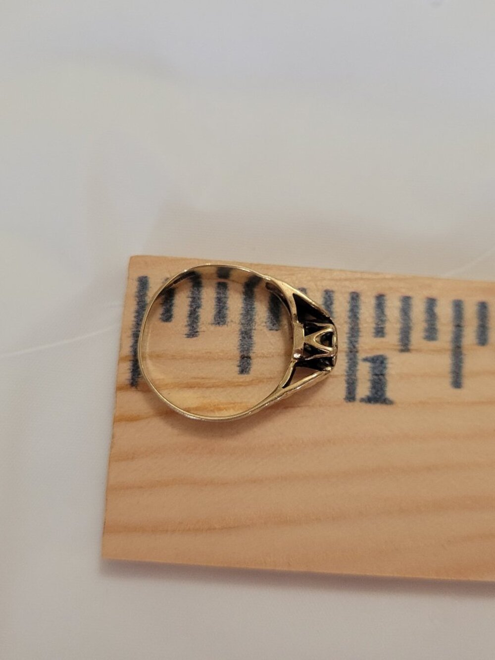 Vintage English Gold Diamond Ring 1985 Birmingham - Picture 12 of 14